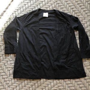 Jamie + The Jones - raw silk jacket in black